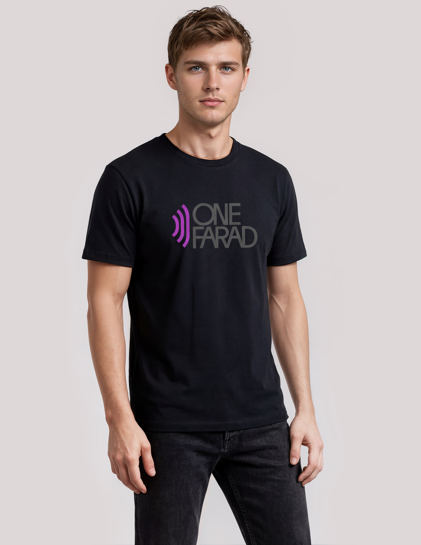Logo T-shirt Black - Purple Logo
