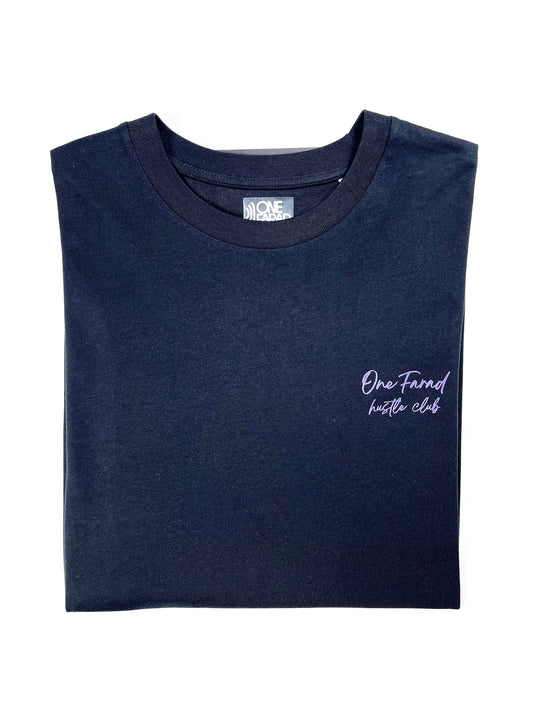 Maglietta Hustle Club - Viola