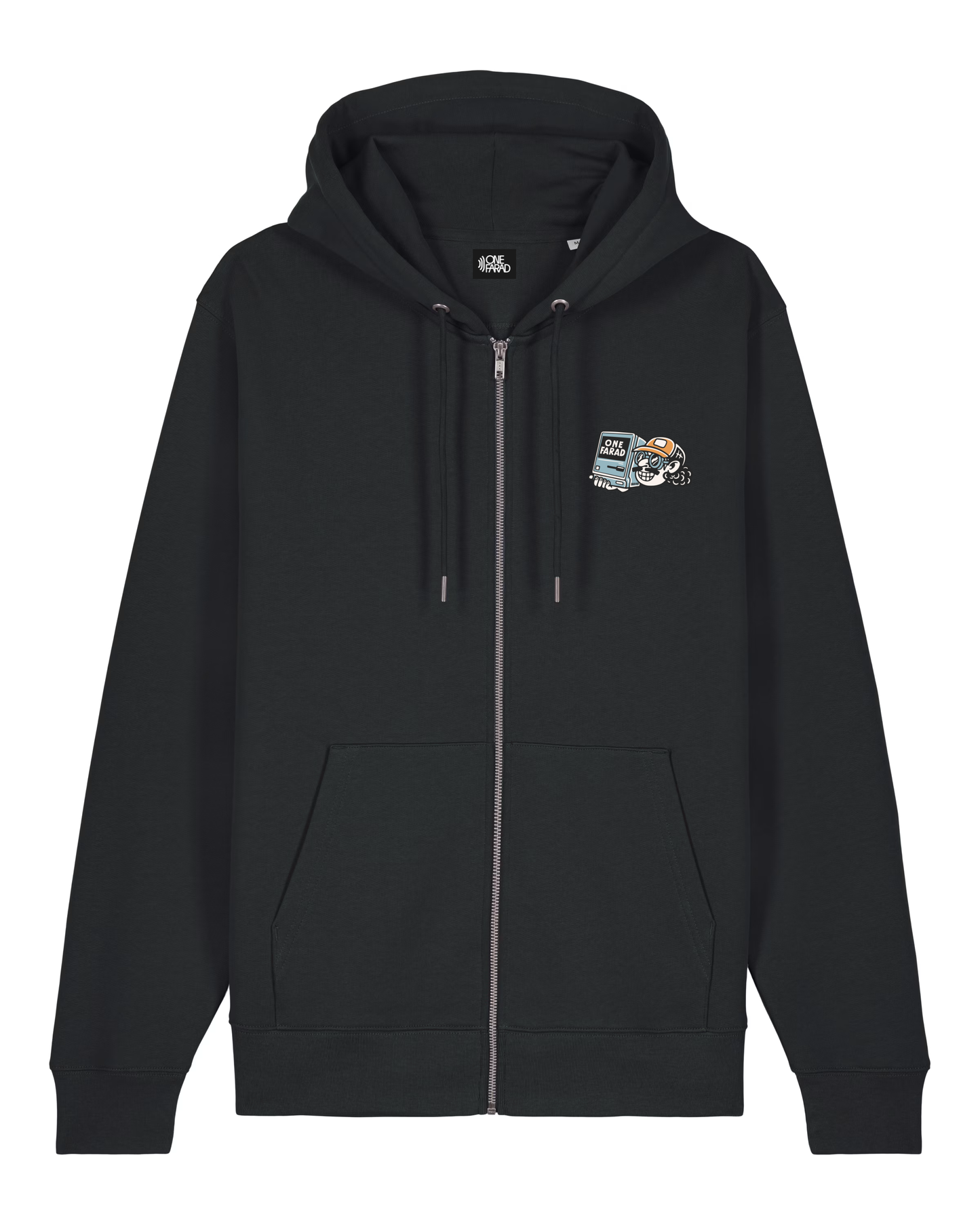 Beach Team Zip Hoodie - Black