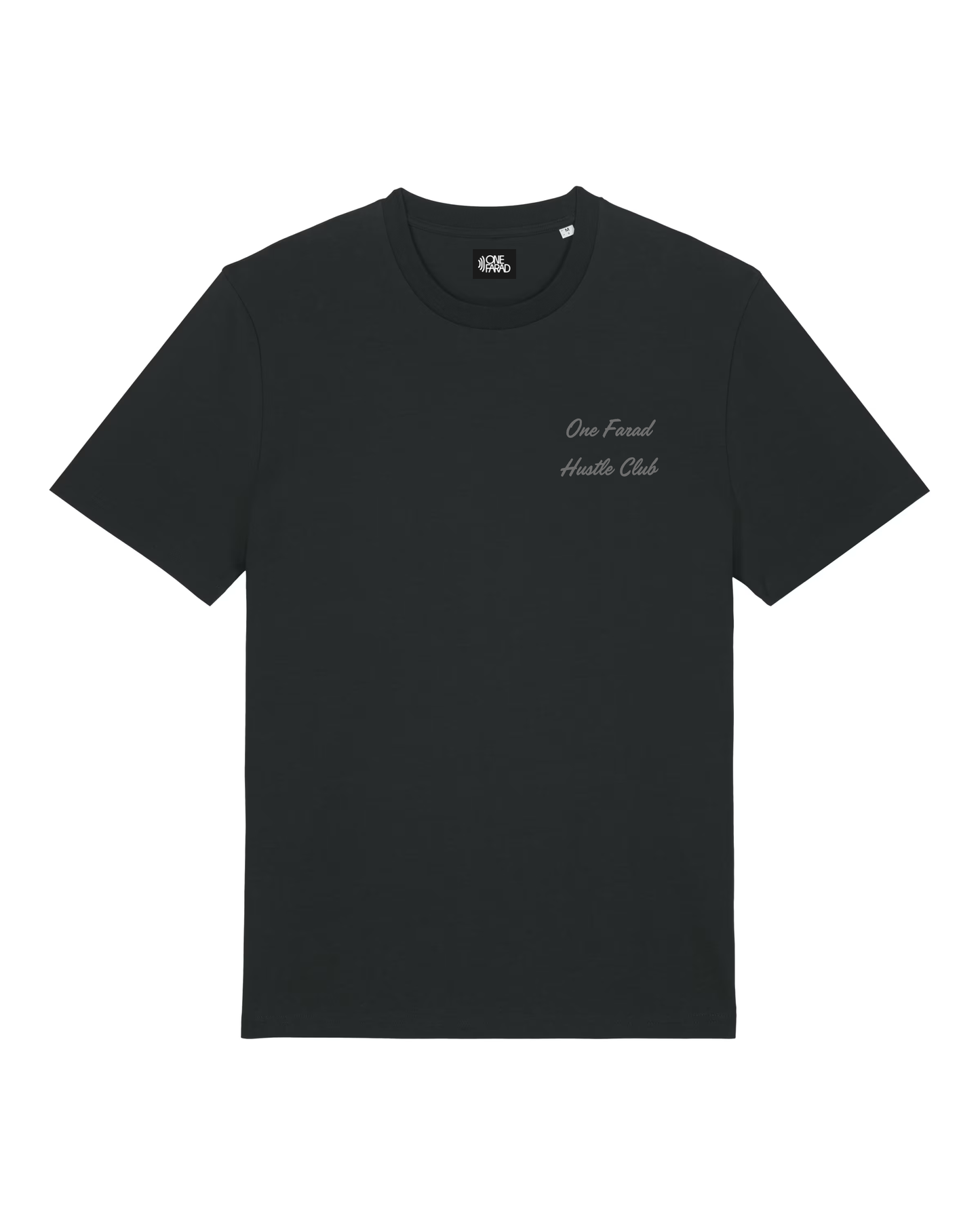 Hustle Club T-shirt Black - Grey Logo