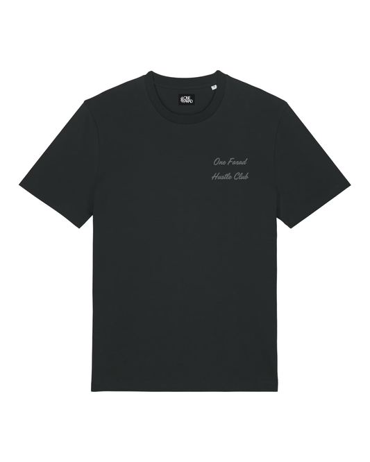 Hustle Club T-shirt Black - Grey Logo