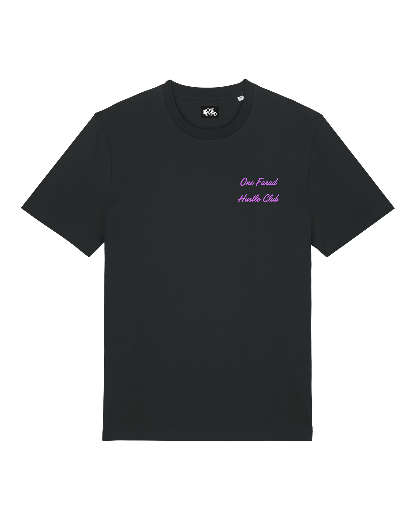 Hustle Club T-shirt Black - Purple Logo