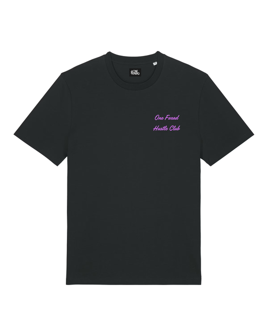 Hustle Club T-shirt Black - Purple Logo