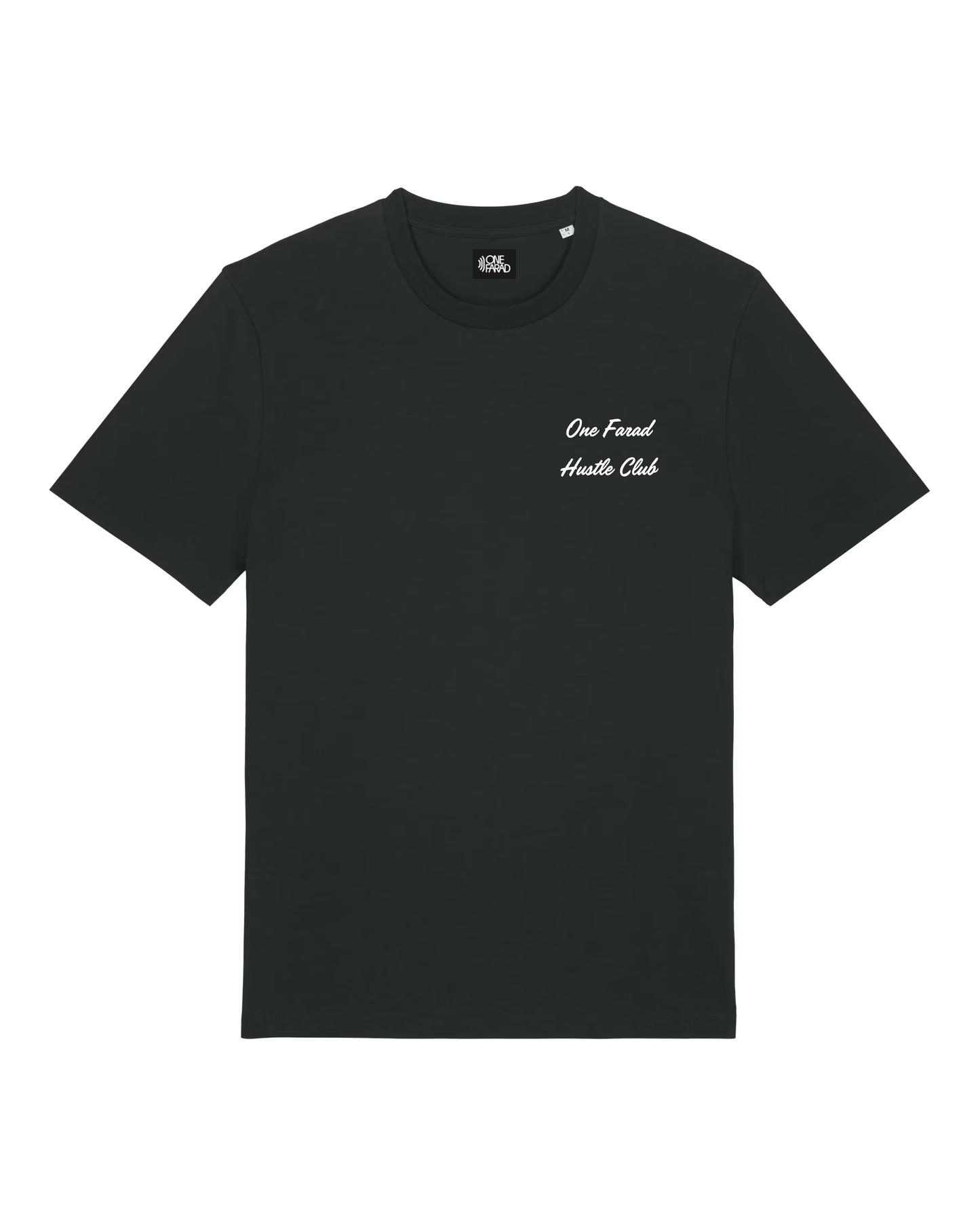 Hustle Club T-shirt Black - White Logo