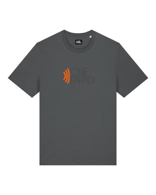 Logo T-shirt Grey - Orange Logo