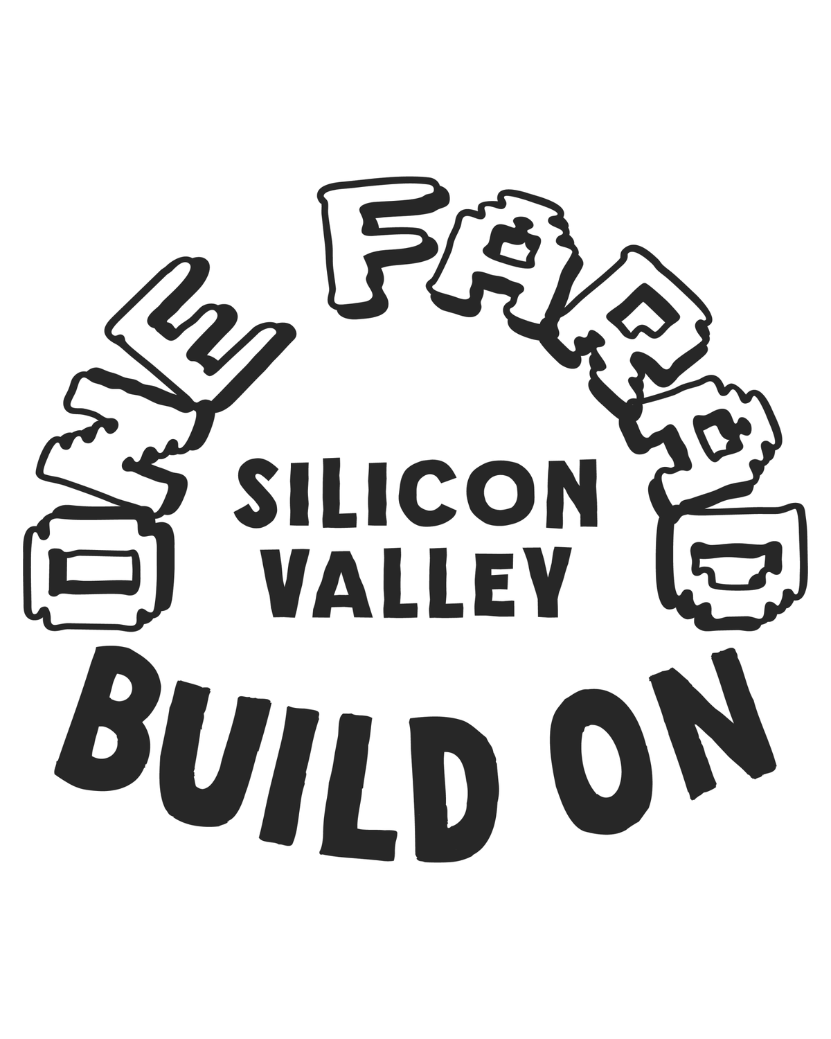 Build On Silicon Valley T-shirt - Bianca